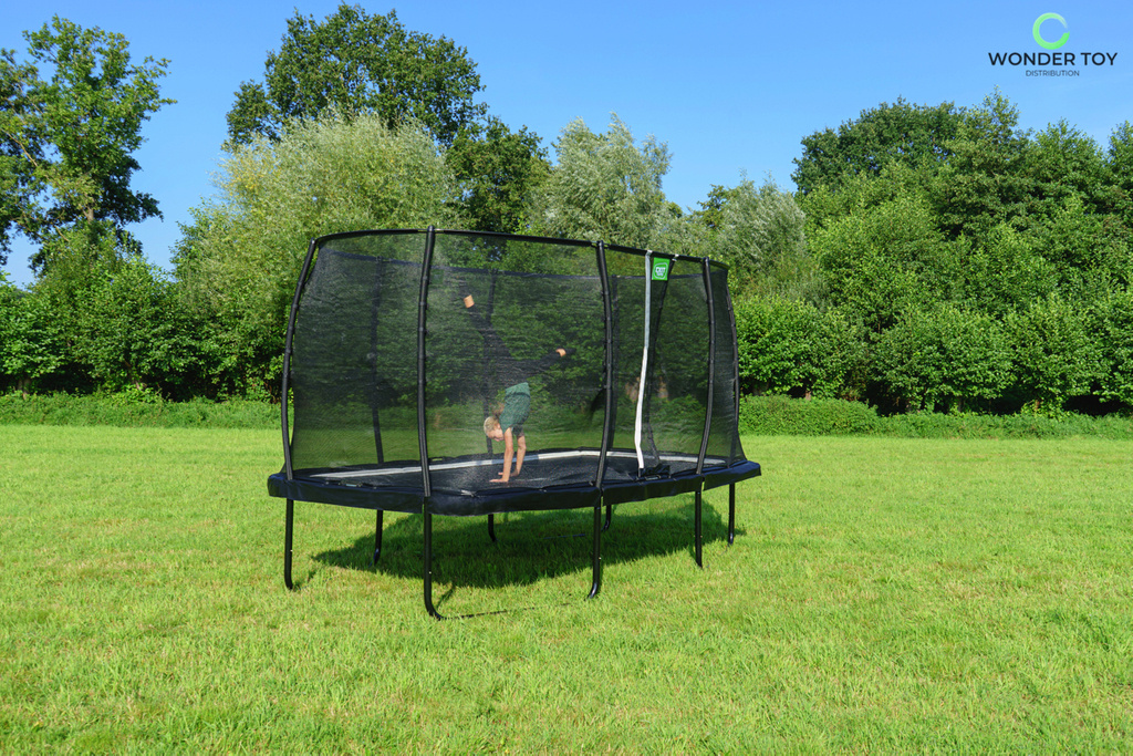 prostokątna trampolina allure premium 214x366 cm exittoys wondertoy