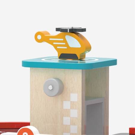  Drewniany Garaż z myjnią Viga Toys