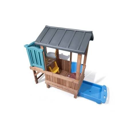 Drewniany Plac Zabaw Adventure Domek i Zjeżdżalnia STEP2