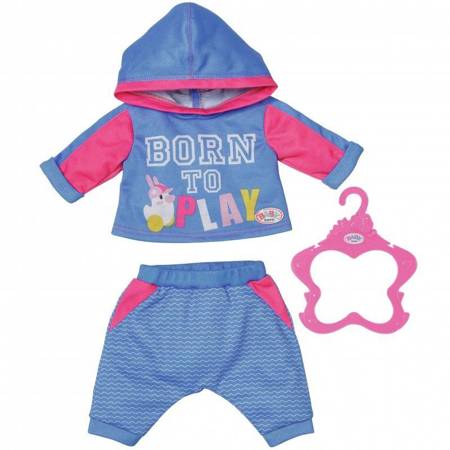Baby Born Ubranko Dres do Joggingu dla Lalki 43 cm Niebieskie