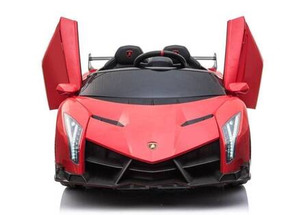 Czerwone  Lamborghini Veneno Auto na Akumulator
