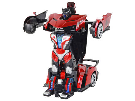 Czerwony Samochód- Robot Transformacja R/C 1:10  Sterowanie Gestami