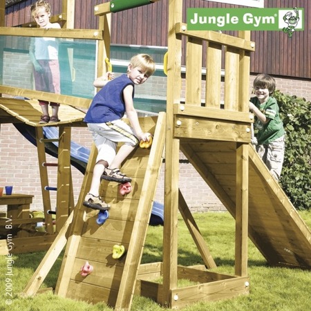 Drewniany Plac zabaw Jungle Gym - Bridge Fort Club