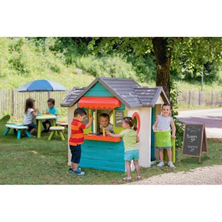 Duży Domek Ogrodowy dla Dzieci Kuchnia Szefa Restauracja + Barek - domki dla dzieci do ogrodu