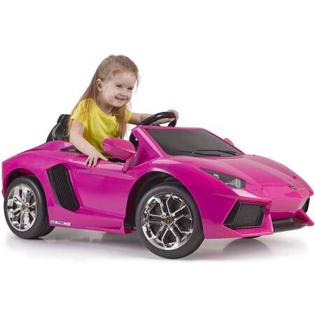 Pink  Lamborghini Aventador Samochód elektryczny 6V FEBER 