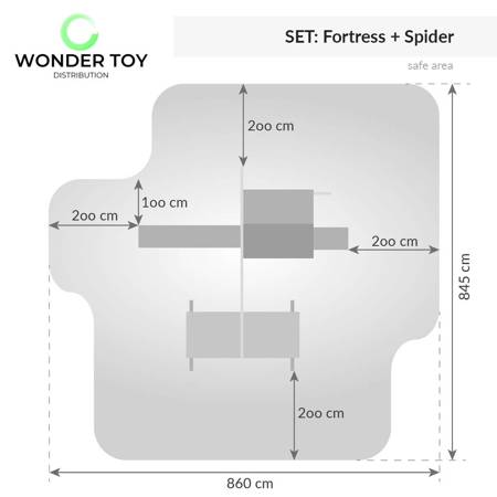 Plac zabaw dla dzieci Grey Spider Fortress™  Wondertoy Fungoo ®