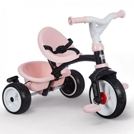 Różowy Rowerek trójkołowy Baby Driver Komfort plus  SMOBY 