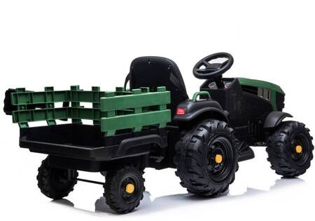 Traktor z Przyczepą na akumulator BDM0925 Zielony Wojskowy