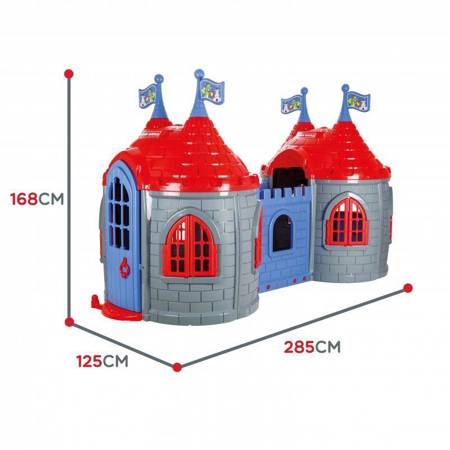 WOOPIE Zamek Smoka Dwie Wieże Plac Zabaw dla Dzieci
